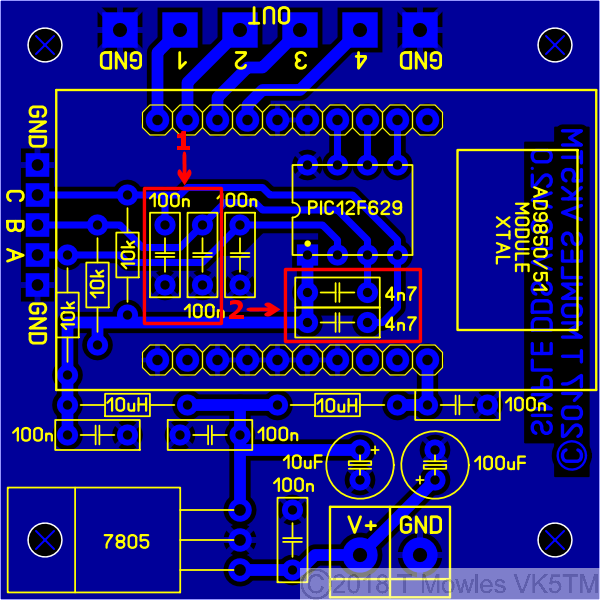 Xtal substitute pcb