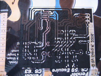 Toner auf Papier